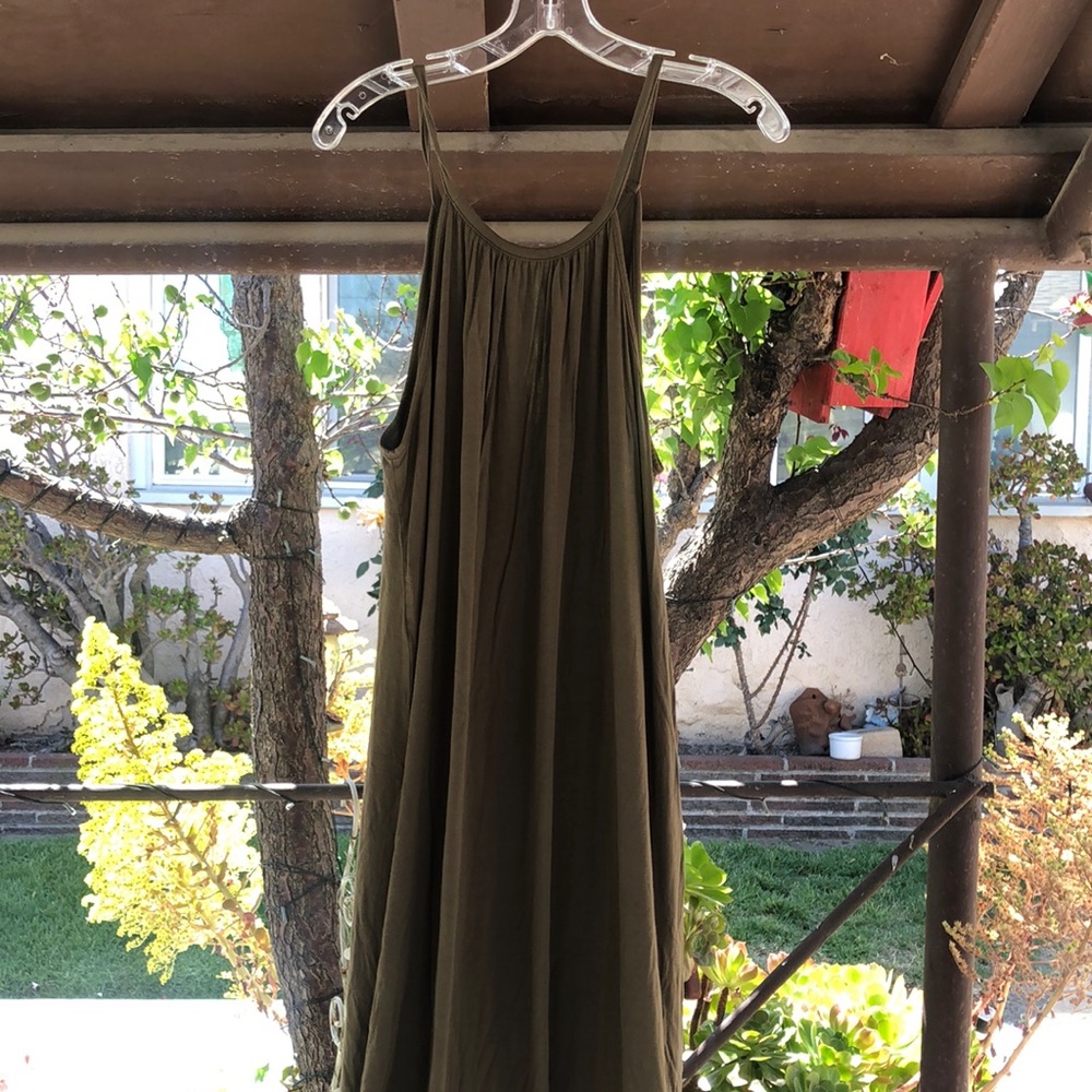 Green summer dress